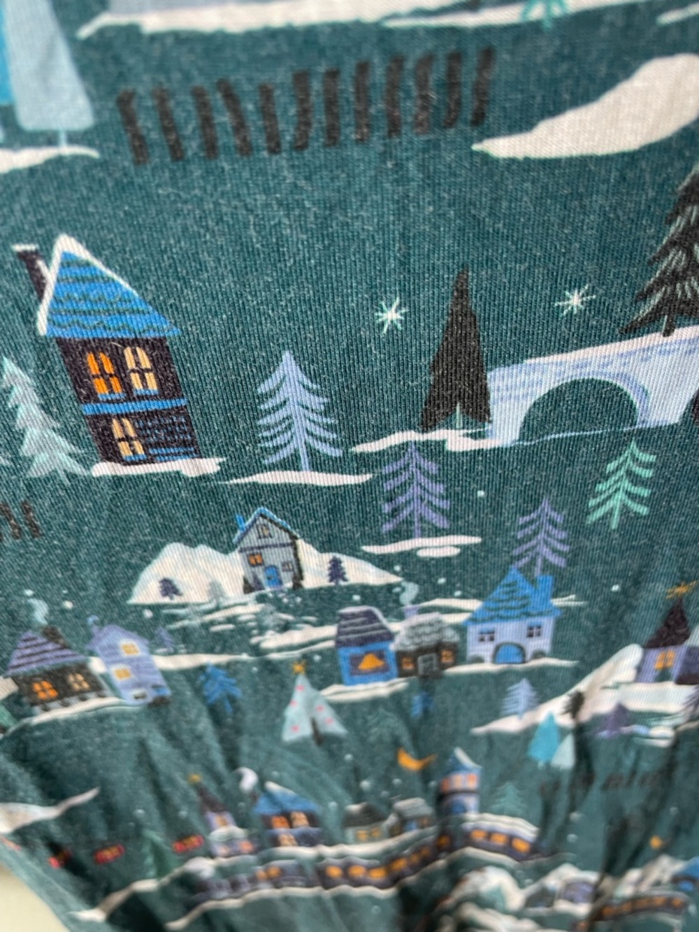 Little Sleepies Midnight Express Bamboo Zippy Sleeper - Holiday Print - Picture 5 of 6